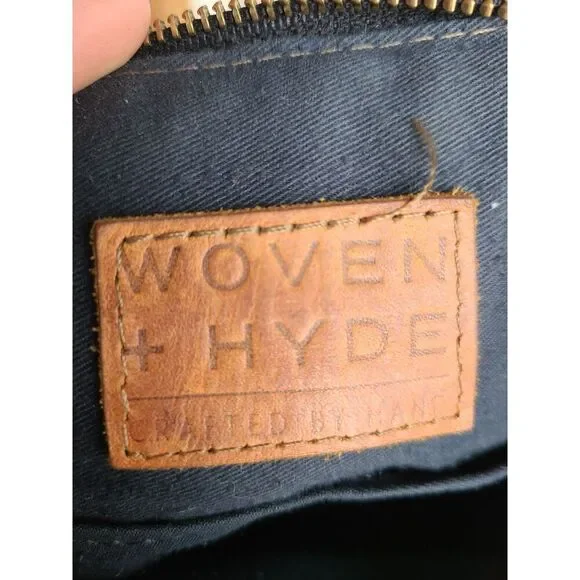 Woven + Hyde Southwestern Leather Cowgirl Western Festival Purse Handbag Fringe - Picture 2 of 10